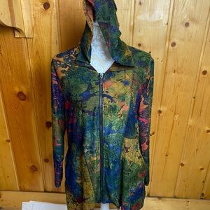 Kamana full-zip hooded sweater, size XL